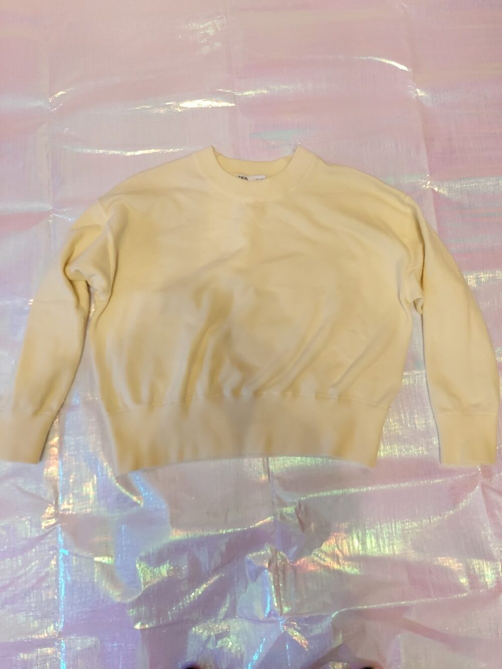 Zara Women's Yellow Sweater Small